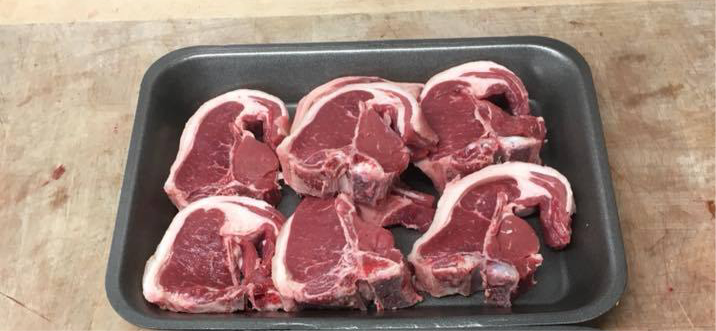 1Kg Fresh New season CORNISH lamb  Chops
