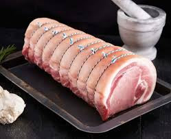 Fresh boned and rolled pork loin Joints.